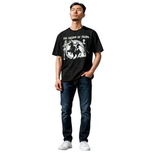GeekNet The Legend of Zelda Graphic Tee Men XL Black Crew Neck Short Sleeve